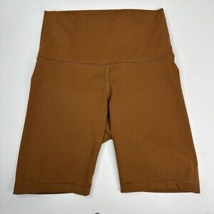 Everlane Amber Brown ReNew High Rise Bike Short 8‎ Inch Inseam Womens Size S